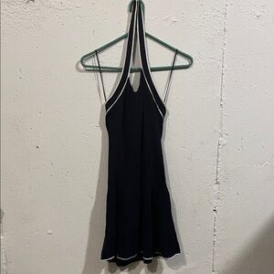 Anthropologie Black and White Mini Dress